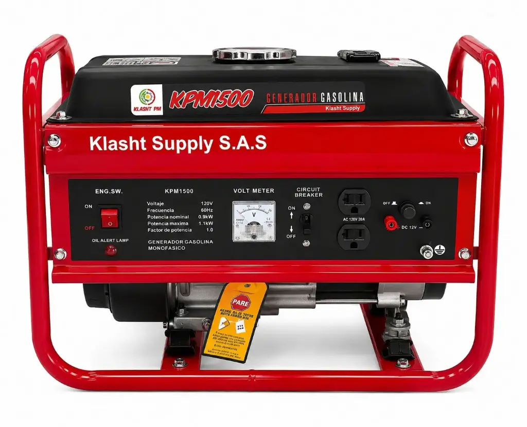 GENERADOR KLASHT PM 1500 GASOLINA 1.1KW